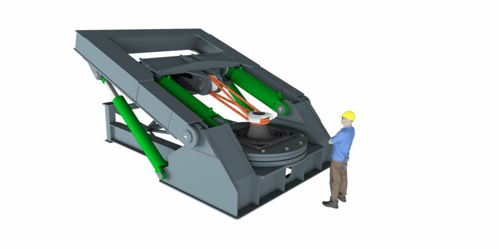 Testbank van 600 ton voor de Smart Bollard